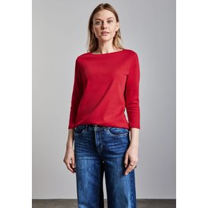 STREET ONE 3/4-Arm-Shirt, mit U-Boot-Ausschnitt