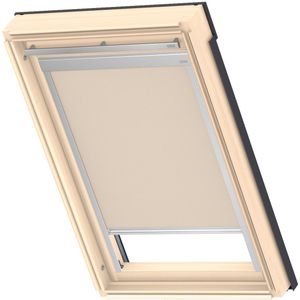 VELUX Verdunklungsrollo "DBL M10 4230", verdunkelnd, Verdunkelung, ohne Bohren, in Führungsschienen, alufarbene Führungsschienen & Griffleiste