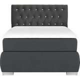Leonique Boxspringbett "Rumba", Taschenfederkern-Matratze in Härtegrad 3, in 4 Breiten, incl. Topper