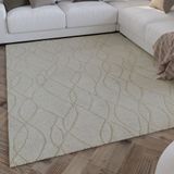 Wecon home Wollteppich "Hamptons TWENTYTHREE", rechteckig, 15 mm Höhe, Läufer, Schurwolle, Kurzflor, Wohnzimmer, Schlafzimmer, Wellen