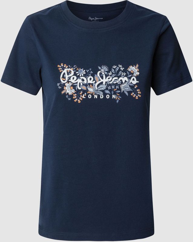 Pepe Jeans T-Shirt "ROSALIND", mit floralem Print vorn