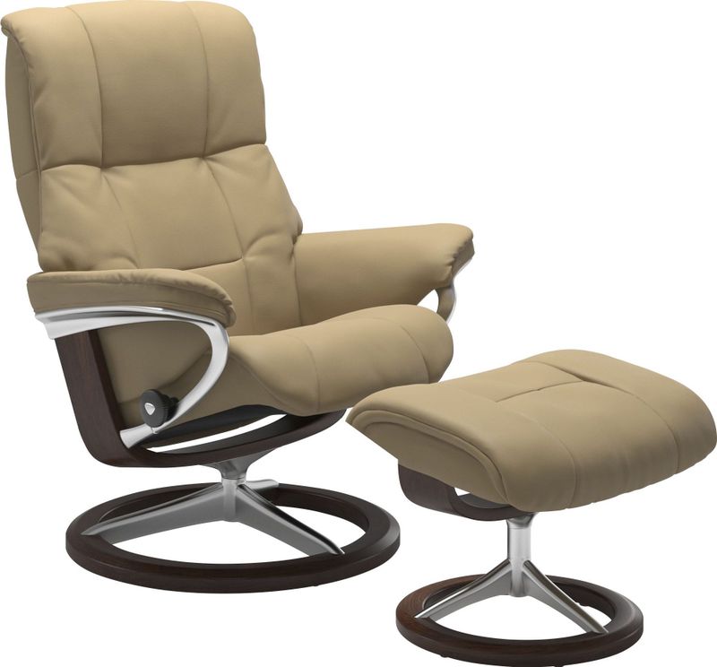 Stressless Relaxsessel "Mayfair", (Set, Relaxsessel mit Hocker), mit Hocker, mit Signature Base, Größe S, M & L, Gestell Braun
