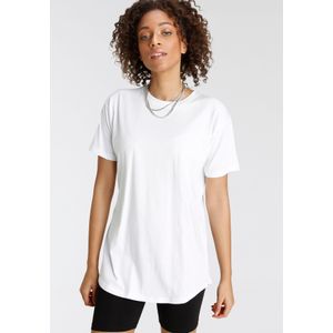 Tamaris Oversize-Shirt, Kurzarm, weiter Schnitt, Basic-Stil, Rundhalsausschnitt