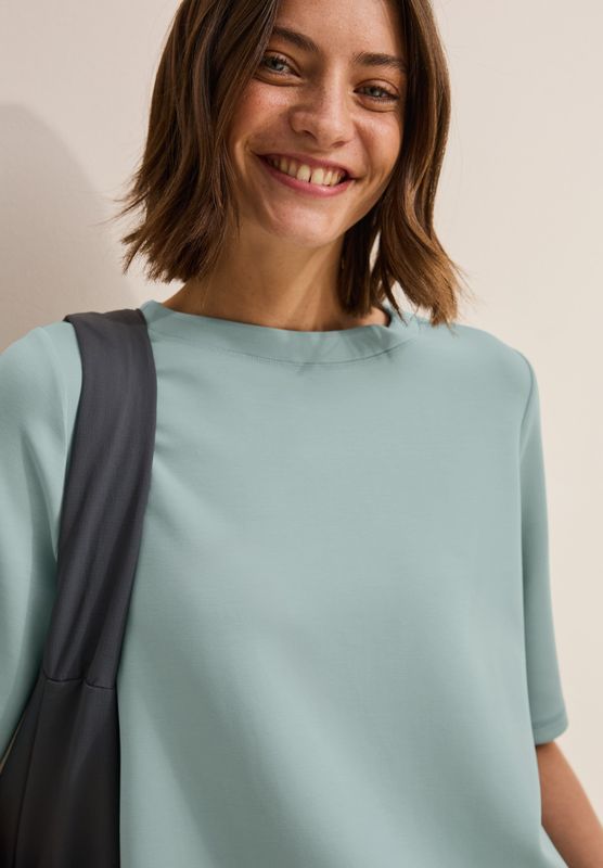 Cecil Sweatshirt, kurzarm, mit U-Boot-Ausschnitt