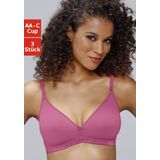petite fleur Bralette-BH, ohne Bügel im Triangel-Form aus schöner Baumwolle, Basic Dessous