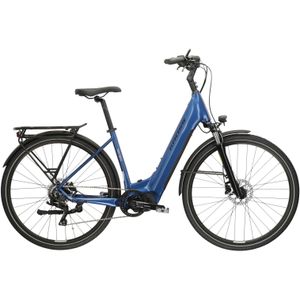 Kross E-Bike "E-Trekkingrad Trans Hybrid LS 3.0 28 Zoll blau", 8 Gang, Shimano, Acera T3000, Mittelmotor 250 W