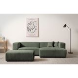 andas Polsterecke "BAKELS, Ecksofa-Set mit Hocker, L-Form mit Schlaffunktion", Ecksofa-Set (incl. Hocker) im trendigen Megacord