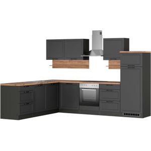 KOCHSTATION Winkelküche "KS-Lana", Stellbreite 240/300 cm, wahlweise mit oder ohne E-Geräte