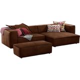 W.SCHILLIG Ecksofa "around-the-block, modern und elegant, bequem, L-Form", mit eleganter Biese, mit Federkern