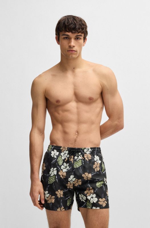 BOSS Badeshorts "Piranha", mit buntem Alloverdruck