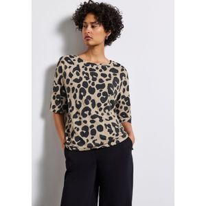 STREET ONE T-Shirt "NEW CRISTA", im Leo-Look