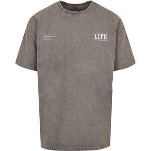 Merchcode T-Shirt "Merchcode Herren Life Acid Washed Oversized Tee", (1 tlg.)