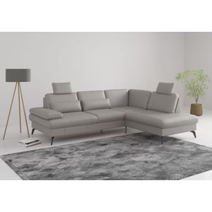 sit&more Ecksofa "Morris L-Form, inkl. Sitztiefenverstellung", wahlweise mit Armteilverstellung, Bettfunktion & Bettkasten