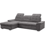 WERK2 Ecksofa Carmen, Sofa, Eckcouch mit Schlaffunktion, Bettkasten und Sitztiefenverstellung