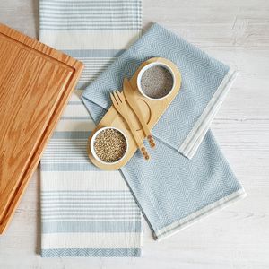framsohn frottier Geschirrtuch "Modern Living Fischgrät", (Set, 3 tlg.), dichte Feinwebung, in Österreich hergestellt, 50x70 cm