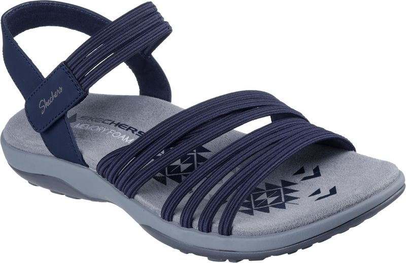 Skechers Sandale "REGGAE SLIM", Sommerschuh, Trekking Sandale mit praktischem Klettverschluss