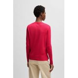 BOSS ORANGE Strickpullover "C Fanikales", mit Charm mit BOSS Logo, Säume mit Rollkanten