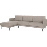 Creation BY ROLF BENZ Ecksofa "CR.450, Designecksofa, Polsterecke, L-Form", Armlehne sehr schmal, Breite 234 cm, Alugussfüße in umbragrau
