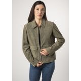 Mauritius Lederjacke "MWYaima", mit Hemdkragen, aufgesetzten Taschen