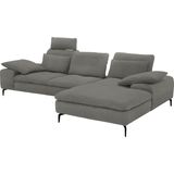 W.SCHILLIG Ecksofa "valentinoo, Designsofa, bequem, elegant und zeitlos, L-Form", (Set), inklusive Hocker, mit Sitztiefenverstellung, Breite 299 cm