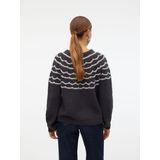 Vero Moda Rundhalspullover "VMCHARMAINE LS O-NECK PULLOVER GA BOO"