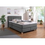 Home affaire Boxspringbett "Fargo", in Überlänge 220 cm, mit Topper, 3 Ausführungen, 4, Breiten