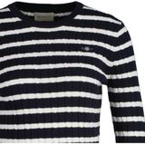 Gant Sweater "Strickpullover STRETCH COTTON CABLE STRIPE C-NECK"