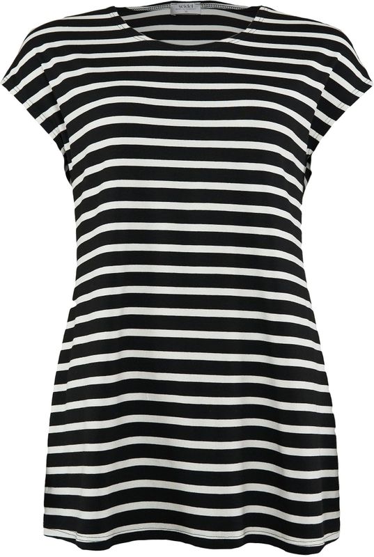 Seidel Moden T-Shirt, mit Streifen Muster