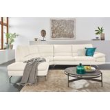 CALIA ITALIA Ecksofa "Dave, italienisches Designsofa L-Form, erstklassiger Sitzkomfort", Ottomane wahlweise links oder rechts, in zwei tollen Lederqualitäten