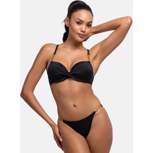 Dorina Bügel-Bandeau-Bikini-Top "FILAO", Mit modischen goldfarbenen Kettendetails