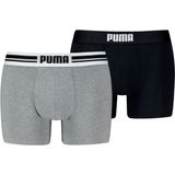 PUMA Boxershorts "PUMA MEN EVERYDAY PLACED LOGO BOXERS 2P", (2er Pack), mit elastischem Logobund