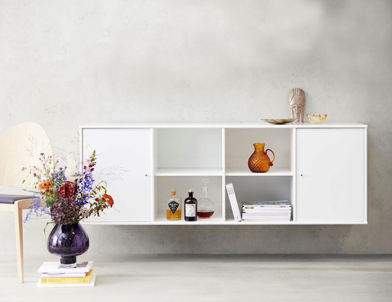 Hammel Furniture Sideboard "Mistral, Hochwertig Schrank, hängend/stehend montierbar", mit zwei Türen, B: 177 cm, anpassungsbar Designmöbel
