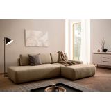 INOSIGN Ecksofa "TORGE, Schlafsofa Cord, Samtvelours u. Strukur fein, Couch in L-Form", Schlaffunktion und Bettkasten, Liegefläche: 210x125 cm, neues Design