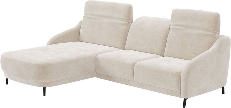 sit&more Ecksofa "Blues L-Form", wahlweise mit Klapptisch und USB