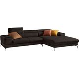 W.SCHILLIG Ecksofa "piedroo, Designsofa mit tollem Sitzkomfort, elegant und bequem, L-Form", Kopfteilverstellung, wahlweise mit Sitztiefenverstellung, Breite 303cm