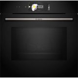 BOSCH Backofen mit Mikrowelle Serie 8 "HMG778NB1", mit 1-fach-Teleskopauszug, Pyrolyse-Selbstreinigung, AirFry-Funktion