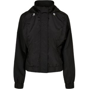 URBAN CLASSICS Allwetterjacke "Urban Classics Damen Ladies Oversized Shiny Crinkle Nylon Jacket", (1 St.), mit Kapuze