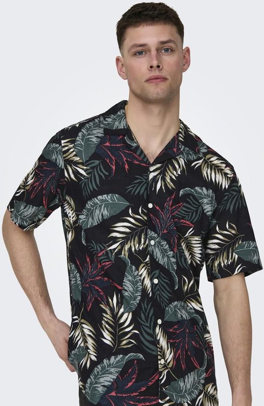 ONLY & SONS Hawaiihemd "ONSWAYNE LIFE AOP SS VISCOSE SHIRT NOOS"