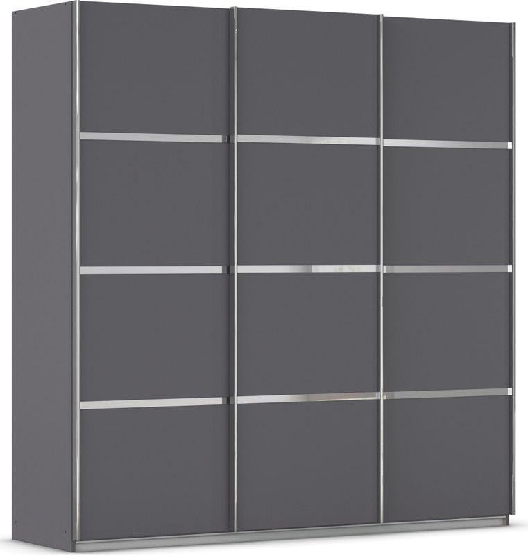 rauch Kleiderschrank "Schwebetürenschrank OTTO´s Choice Garderobe Schrank TOP ANGEBOT Avola", (in 3 verschiedenen Ausstattungen BASIC/CLASSIC/PREMIUM), mit eleganten Zierleisten in Chrom, Schwarz oder Weiß MADE IN GERMANY
