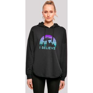 F4NT4STIC Kapuzenpullover "I BELIEVE UFO Alien Raumschiff Retro", Premium Qualität