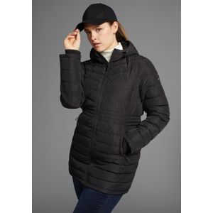 Polarino Steppjacke, mit Kapuze, für Übergang und kühle Tage, atmungsaktiv, wasserabweisend