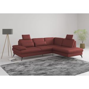 sit&more Ecksofa "Morris L-Form, inkl. Sitztiefenverstellung", wahlweise mit Armteilverstellung, Bettfunktion & Bettkasten