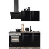 KOCHSTATION Küchenzeile "KS-Brindisi", Breite 210 cm, wahlweise mit E-Geräten, mit MDF-Fronten