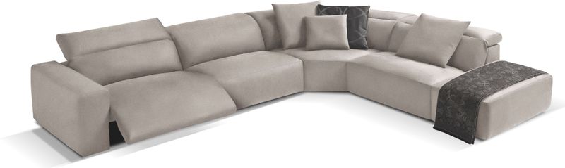 Egoitaliano Ecksofa "Beverly, extravangantes Designsofa mit erstklassigem Sitzkomfort", wahlweise mit elektrischer Relaxfunktion, Kopfteilverstellung