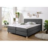 Home affaire Boxspringbett "Fargo", in Überlänge 220 cm, mit Topper, 3 Ausführungen, 4, Breiten