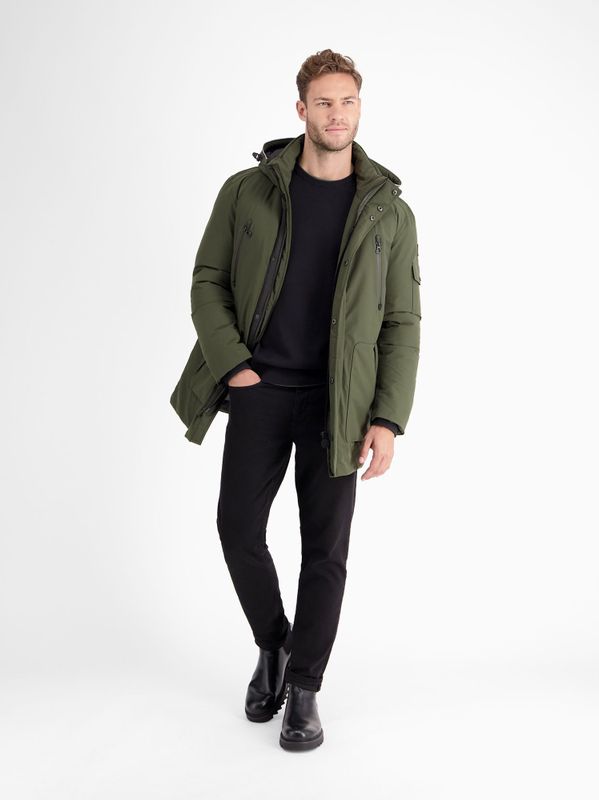 LERROS Outdoorjacke "LERROS Wasserdichter Winter-Parka mit Kapuze", mit Kapuze, Wasser- und windabweisend, atmungsaktiv