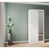 rauch Drehtürenschrank "Kleiderschrank Schrank Garderobe Garderobenschrank Stauraumwunder MODI", optional mit Spiegel MADE IN GERMANY