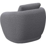 FLEXLUX Sessel "Torino, rund, drehbar, Einzelsofa, Polstersessel,", Modernes, organisches Sessel-Design, Kaltschaum, Wellenunterfederung