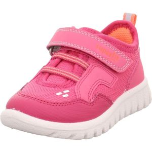 Superfit Klettschuh "SPORT7 MINI WMS: mittel", Sneaker zum Schlupfen, Unifarben, Größenschablone zum Download