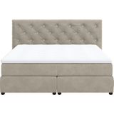 COTTA Boxspringbett "Castle", mit Strasssteinen im Kopfteil, inkl. Topper